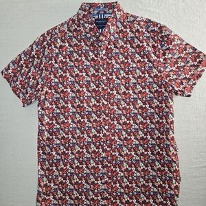 Denim & Flower Red Floral Button Down Shirt